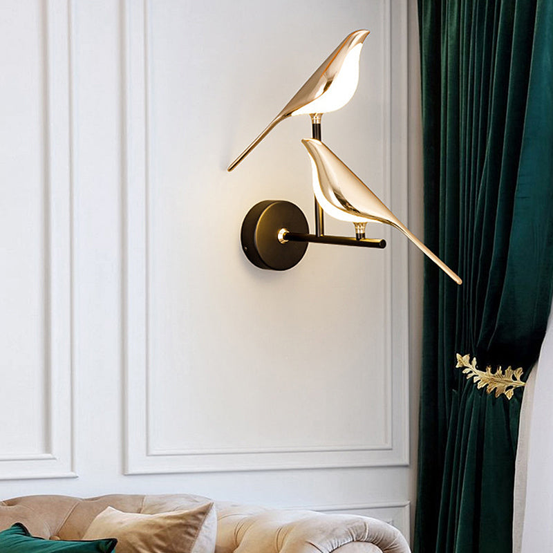 Nordic Bird Wall Sconces - Dimmable LED Light with Soft Glass Shade for Cozy Ambiance 5
