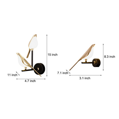 Nordic Bird Wall Sconces - Dimmable LED Light with Soft Glass Shade for Cozy Ambiance 10