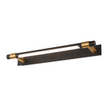 Elegant Black and Gold Vanity Light - 120° Rotatable Design for Modern Bathrooms 9