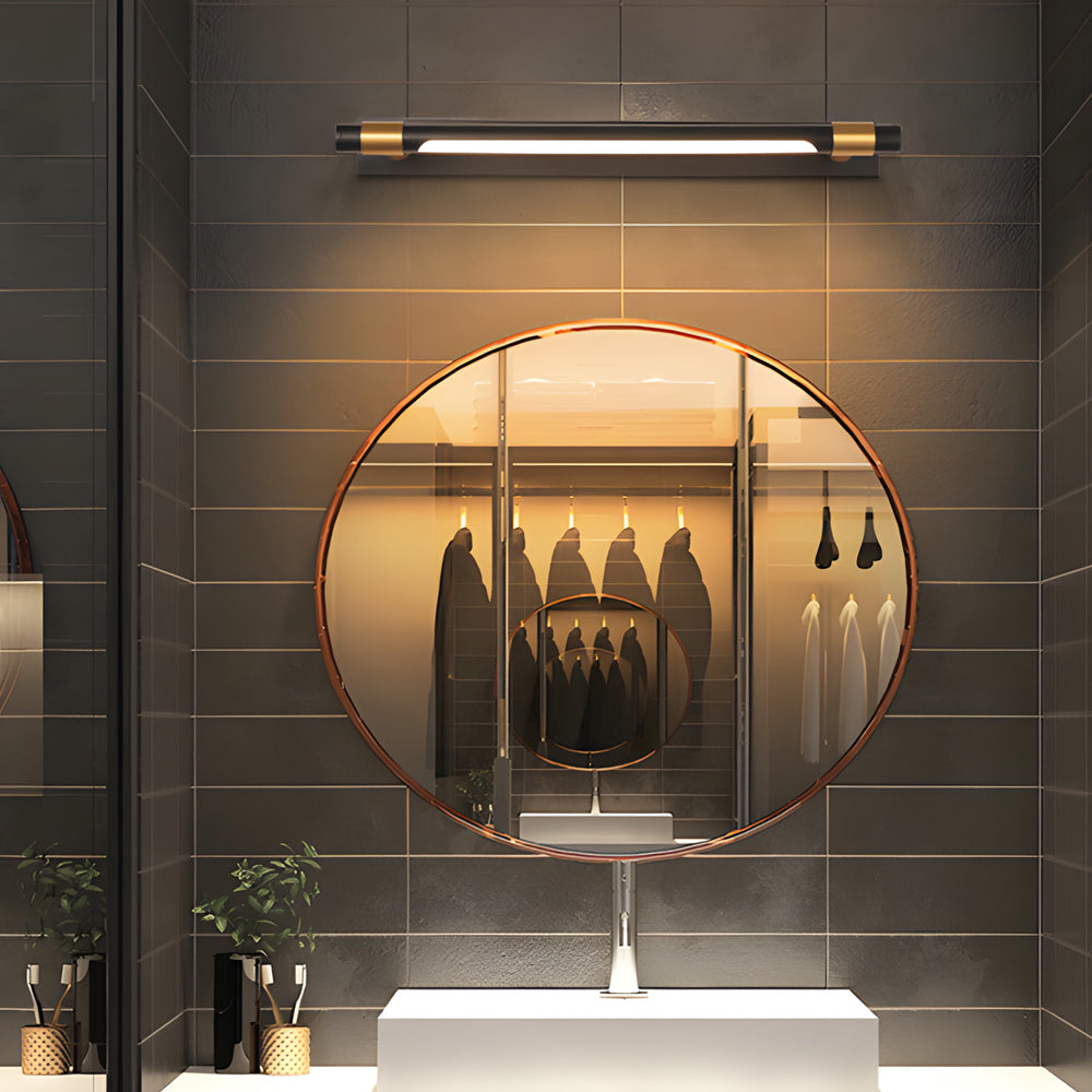 Elegant Black and Gold Vanity Light - 120° Rotatable Design for Modern Bathrooms 1
