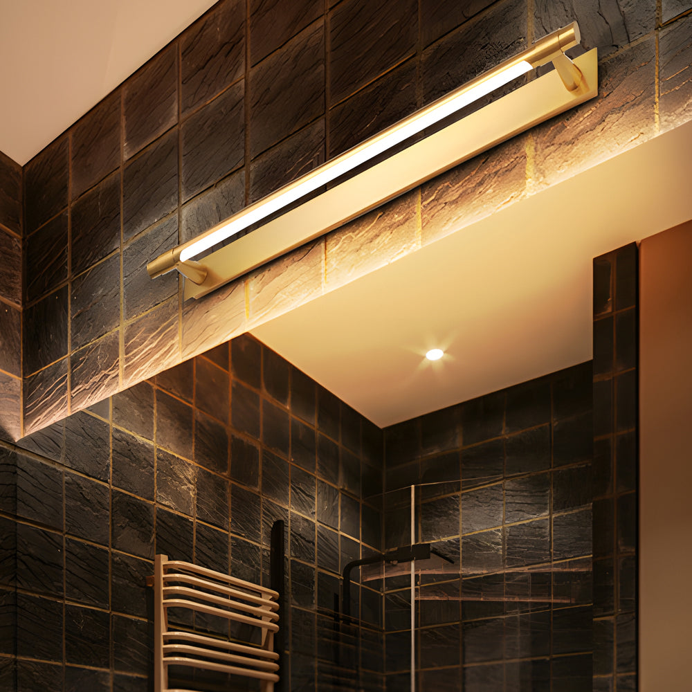 Elegant Black and Gold Vanity Light - 120° Rotatable Design for Modern Bathrooms 3