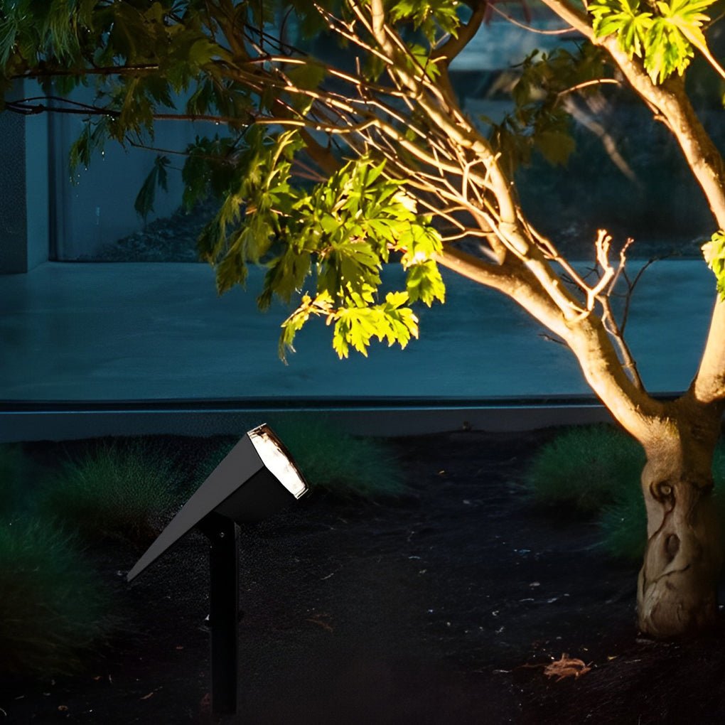 Solar Adjustable Angle Flood Spike Light - Efficient Outdoor Spotlight with Dual Color Modes 1