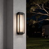 Reeded Glass Outdoor Wall Light - Modern LED Design with Adjustable Heights for Enhanced Ambiance 8