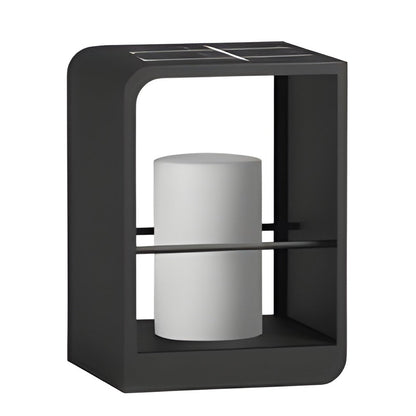 Modern Black Lantern Outdoor Light - Waterproof Dual Power Lamp for Cozy Illumination 16