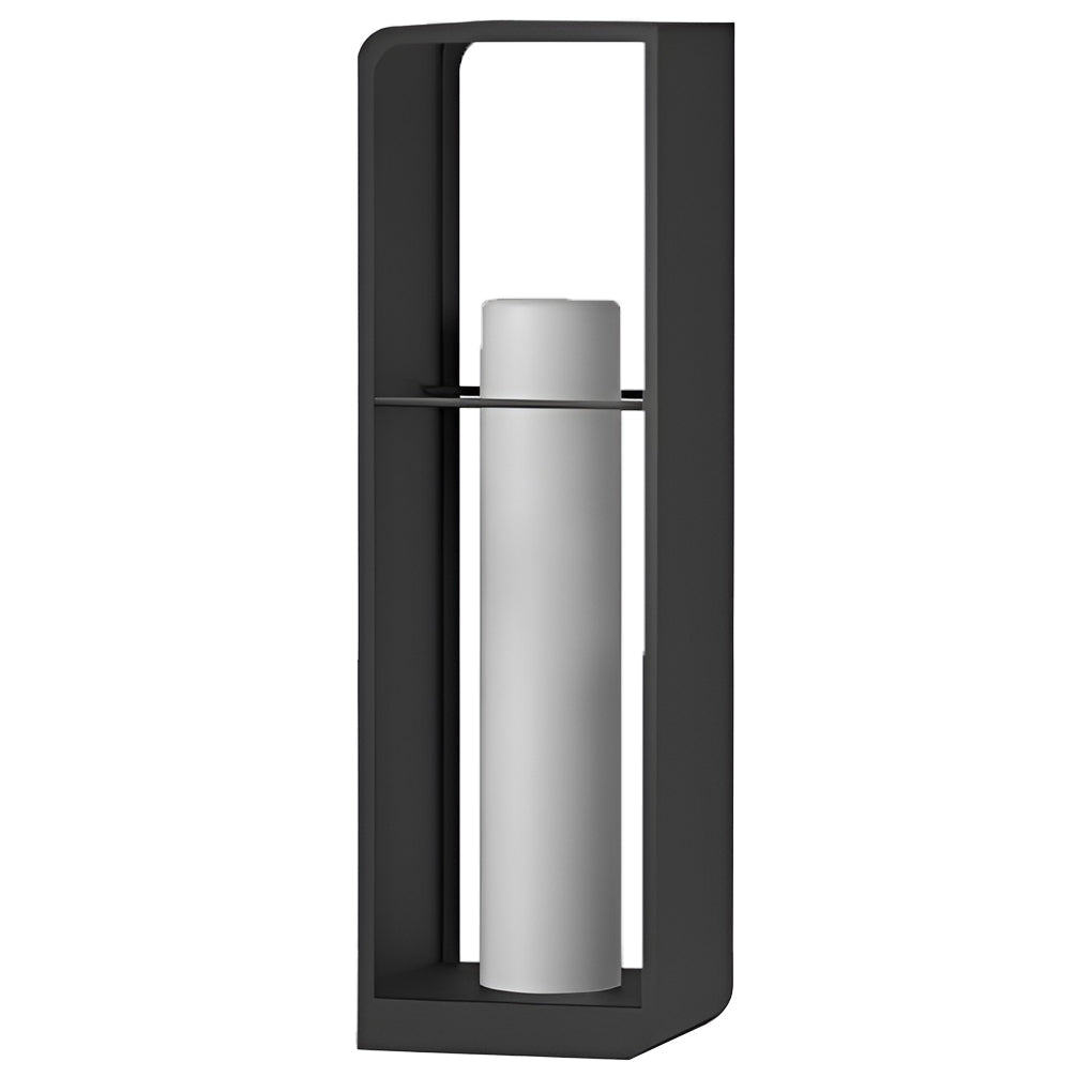 Modern Black Lantern Outdoor Light - Waterproof Dual Power Lamp for Cozy Illumination 18