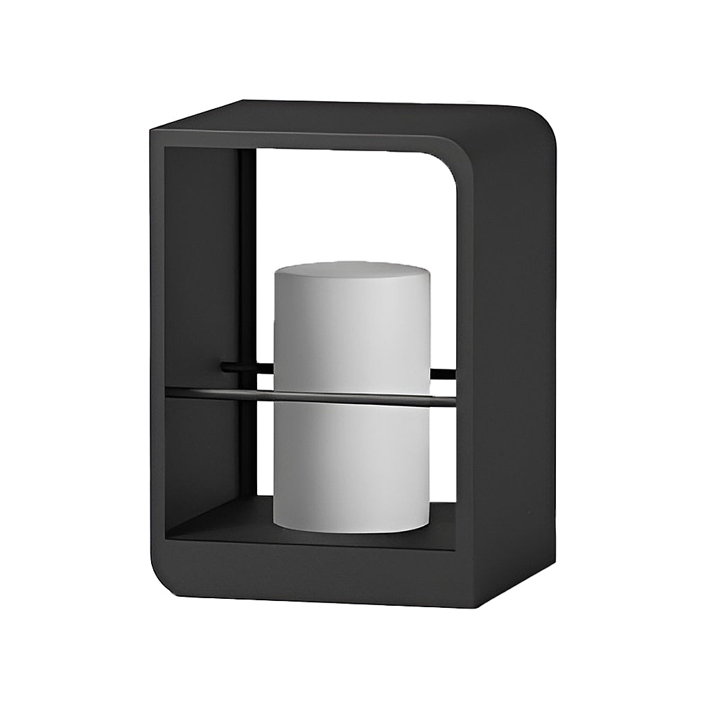 Modern Black Lantern Outdoor Light - Waterproof Dual Power Lamp for Cozy Illumination 15