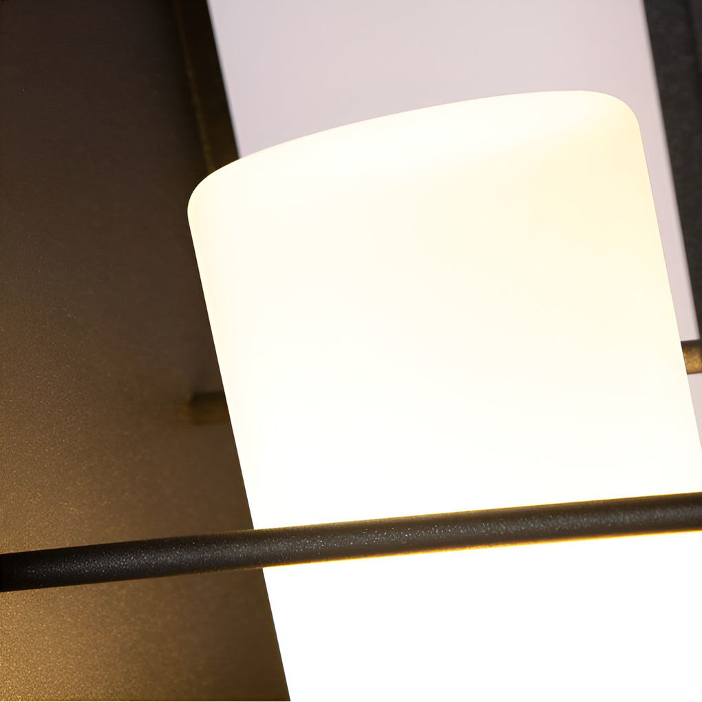Modern Black Lantern Outdoor Light - Waterproof Dual Power Lamp for Cozy Illumination 13