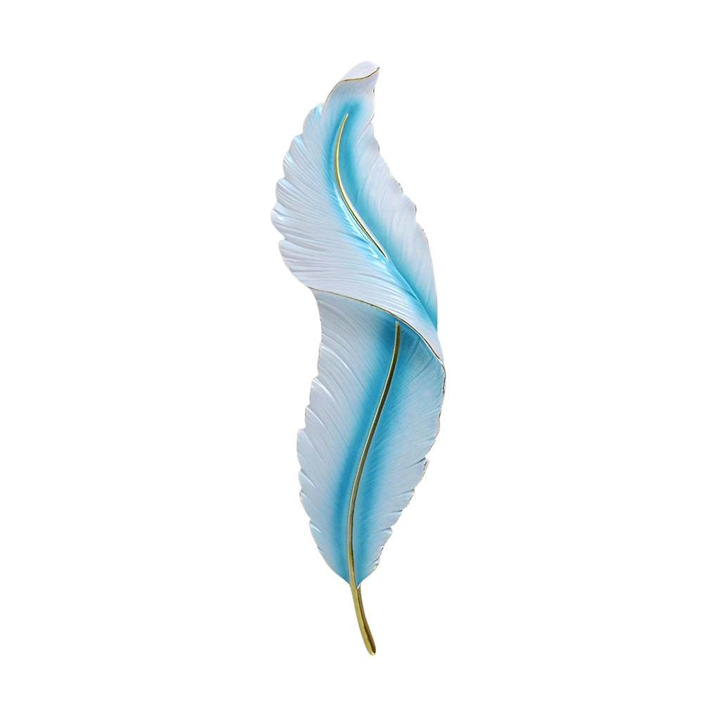Feather Wall Light - Modern Resin Wall Sconce with Dimmable LED & Three Color Options for Artistic Ambiance 14