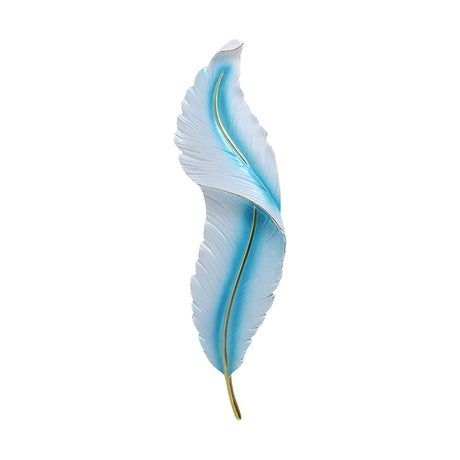 Feather Wall Light - Modern Resin Wall Sconce with Dimmable LED & Three Color Options for Artistic Ambiance 14
