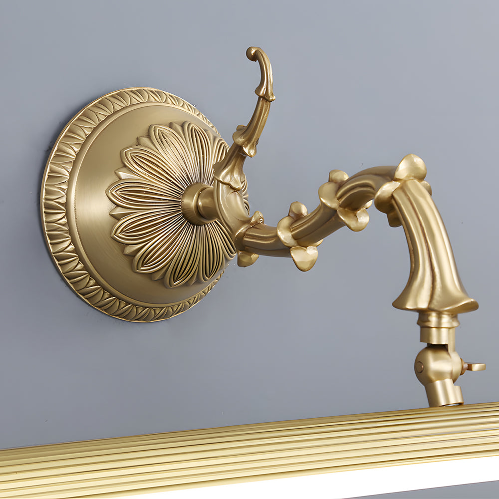 Brushed Gold Bathroom Vanity Light Bar - Adjustable LED with 3 Color Temperatures for Stylish Illumination 8