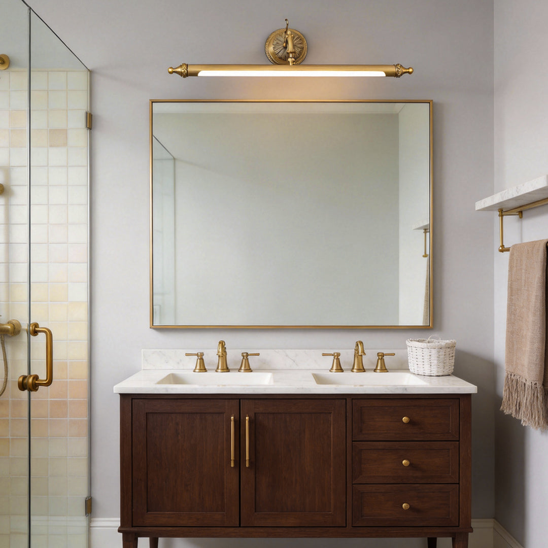 Brushed Gold Bathroom Vanity Light Bar - Adjustable LED with 3 Color Temperatures for Stylish Illumination 6