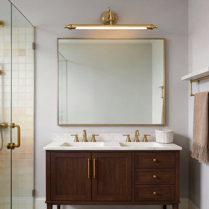 Brushed Gold Bathroom Vanity Light Bar - Adjustable LED with 3 Color Temperatures for Stylish Illumination 6