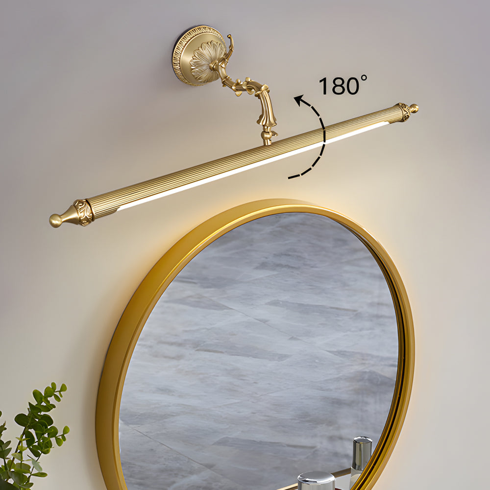 Brushed Gold Bathroom Vanity Light Bar - Adjustable LED with 3 Color Temperatures for Stylish Illumination 7