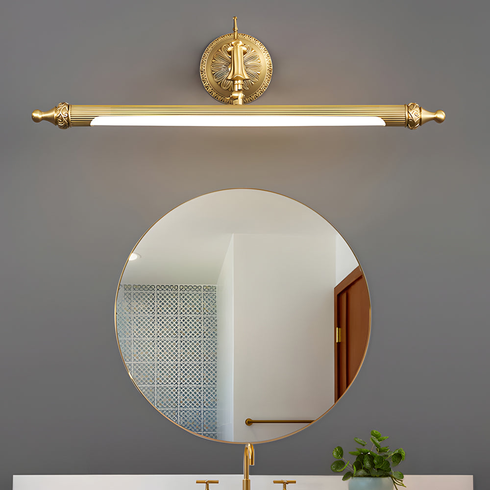 Brushed Gold Bathroom Vanity Light Bar - Adjustable LED with 3 Color Temperatures for Stylish Illumination 2