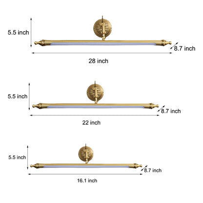 Brushed Gold Bathroom Vanity Light Bar - Adjustable LED with 3 Color Temperatures for Stylish Illumination 11