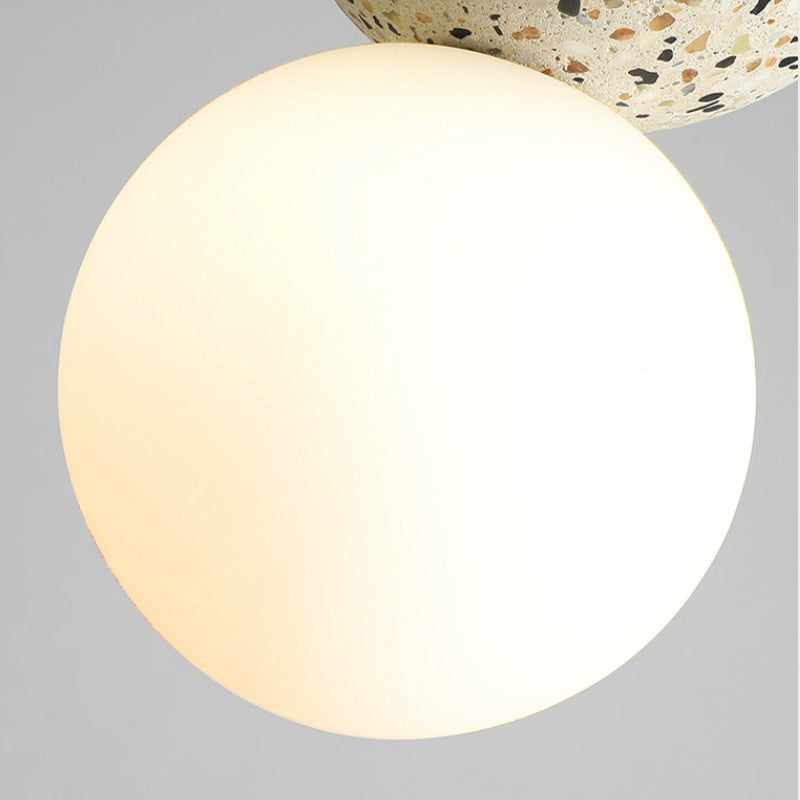 Aurora LED Pendant Light - Modern Black and White Glass Design for Dining and Kitchen 14