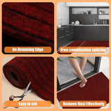 Stripe-Patterned Hallway Runner Rug - Non-Slip, Durable Design for Safety and Style 11