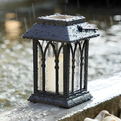 Lumos Solar Candlestick Lantern - Portable LED Light with Intelligent Sensor for Outdoor Ambiance 10