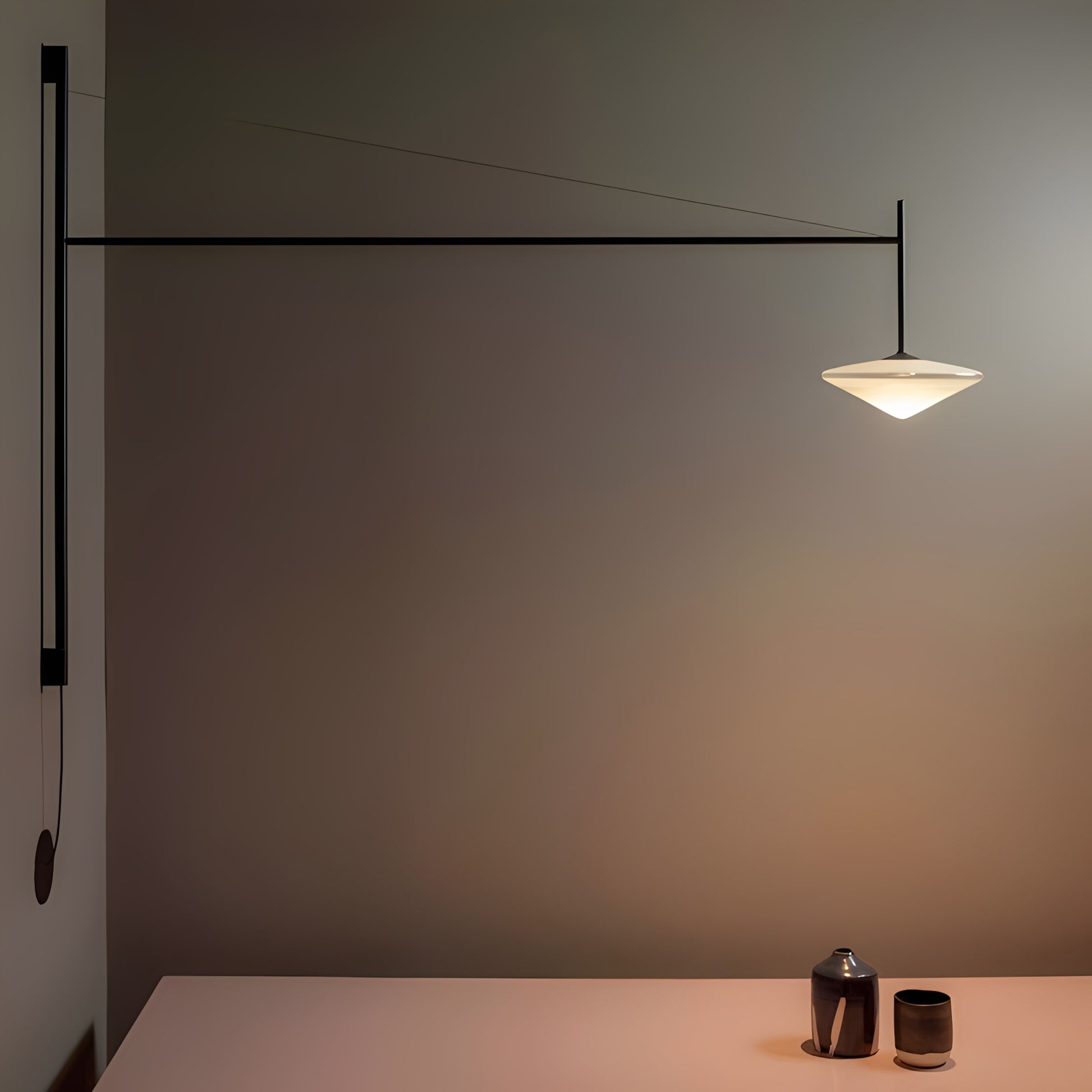 Cantilever Modern Minimalist Wall Sconce Lighting with Adjustable Arm & Glass Shade – Versatile Wall Lamp for Any Space 4
