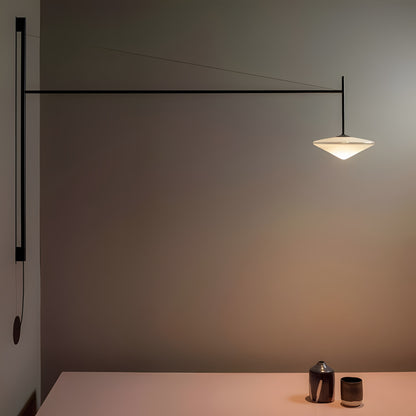 Cantilever Modern Minimalist Wall Sconce Lighting with Adjustable Arm & Glass Shade – Versatile Wall Lamp for Any Space 4