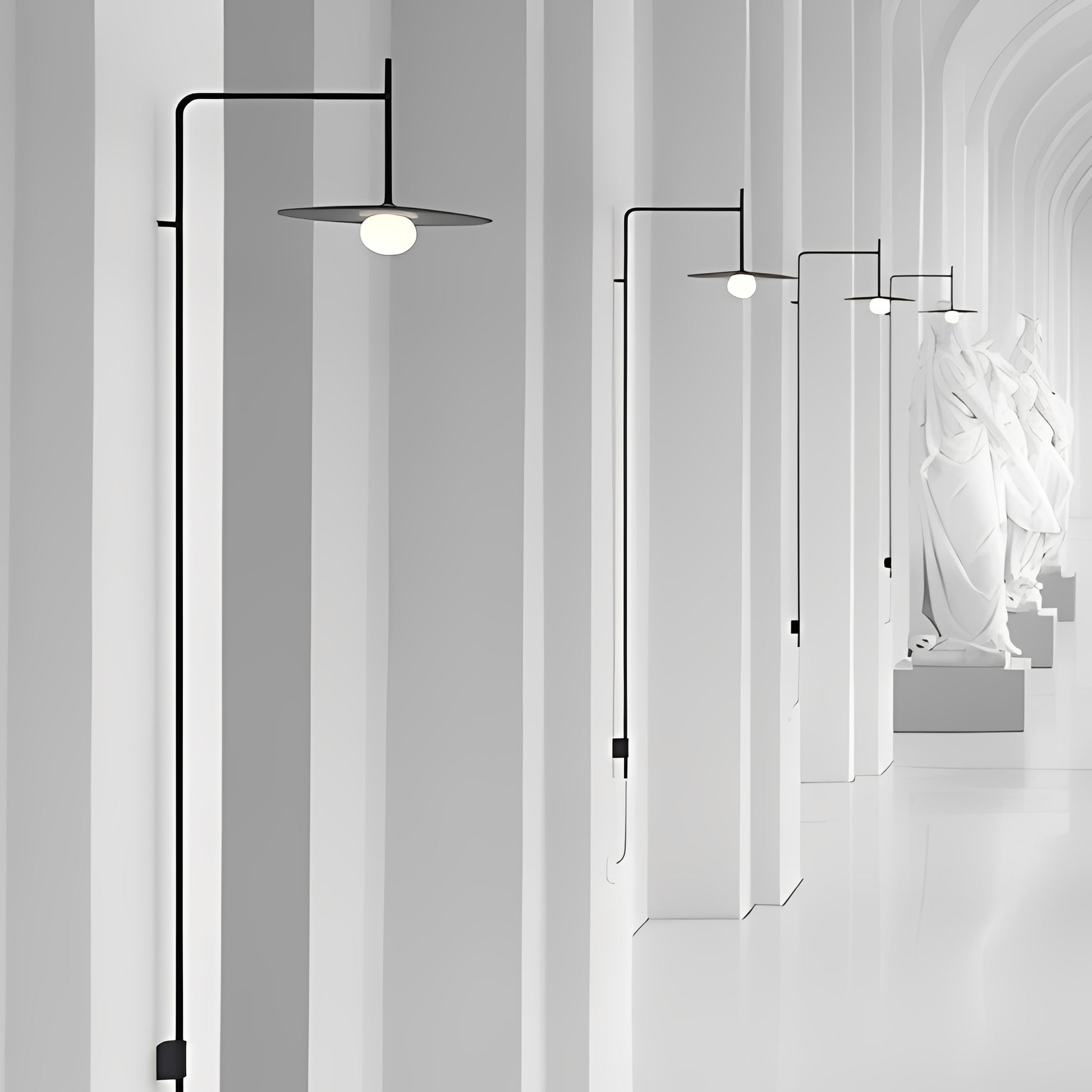 Cantilever Modern Minimalist Wall Sconce Lighting with Adjustable Arm & Glass Shade – Versatile Wall Lamp for Any Space 1