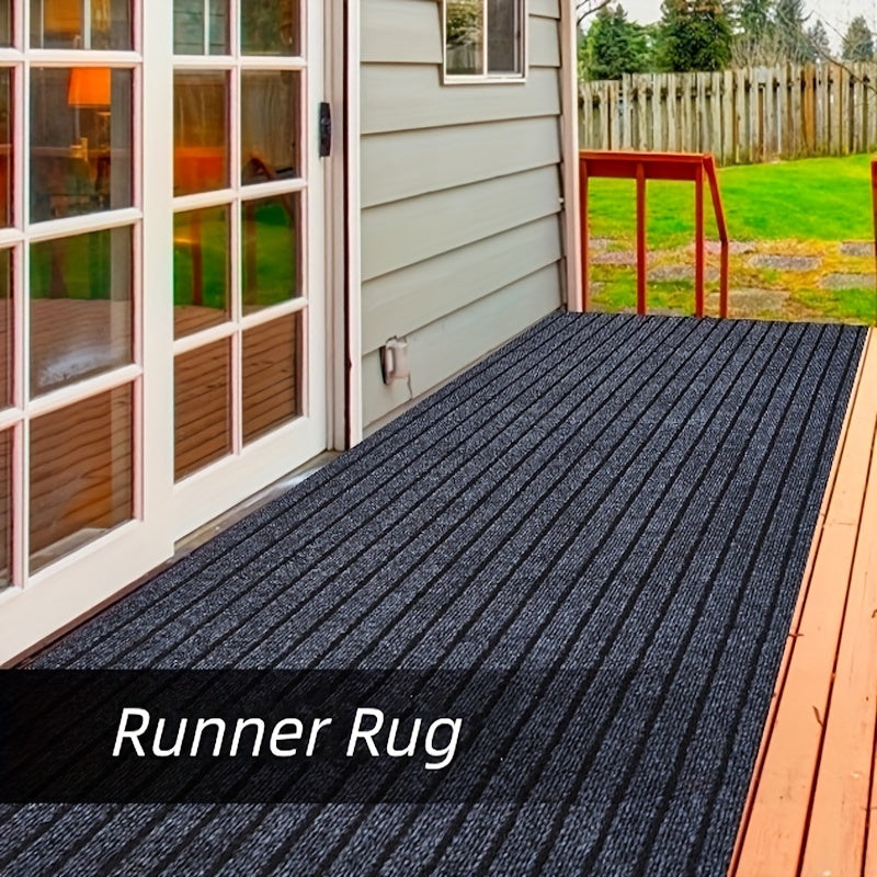 Stripe-Patterned Hallway Runner Rug - Non-Slip, Durable Design for Safety and Style 9