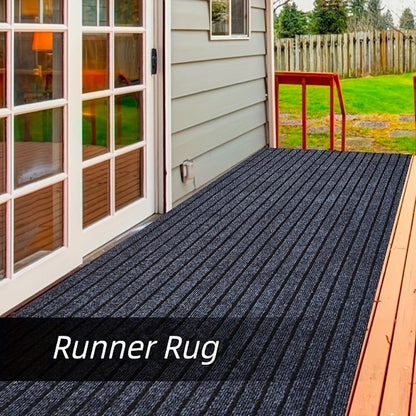Stripe-Patterned Hallway Runner Rug - Non-Slip, Durable Design for Safety and Style 9