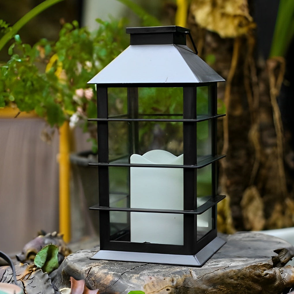 Lumos Solar Candlestick Lantern - Portable LED Light with Intelligent Sensor for Outdoor Ambiance 6