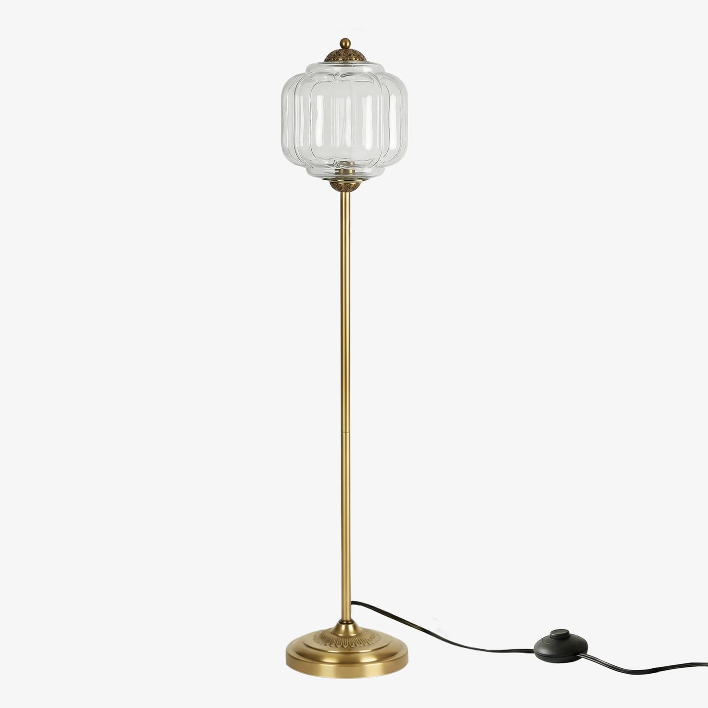 Eloise Collection | Floor Lamp with Unique Retro Glass Design - Stylish Lighting for Living Rooms 14