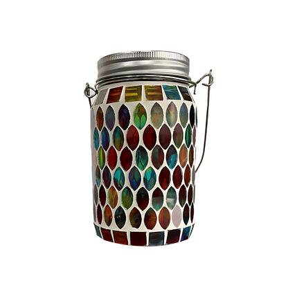 Vibrant Solar Glass Mosaic Cup Lamp - Colorful Landscape Lighting for Outdoor Ambiance 11