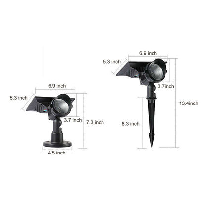 Luminara Adjustable Solar Spot Lights - RGB Multi-Color Outdoor Lighting for Trees and Gardens 13