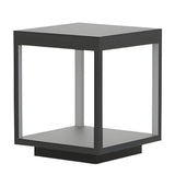 Modern Concrete Pillar Lights - Open-Frame LED Design with Dual Power Supply for Elegant Outdoor Ambiance 8