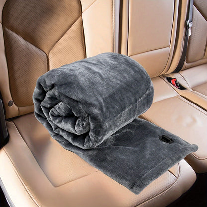 Zemra 12V Heated Car Blanket - Soft Flannel with Overheat Protection for Warmth on the Go 5