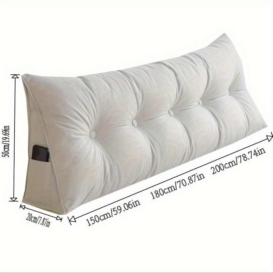 Zemra Triangular Wedge Pillow - Breathable Linen Back Support with Washable Cover for Ultimate Comfort 12