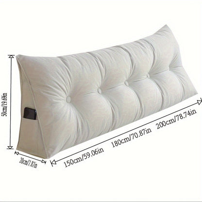Zemra Triangular Wedge Pillow - Breathable Linen Back Support with Washable Cover for Ultimate Comfort 12