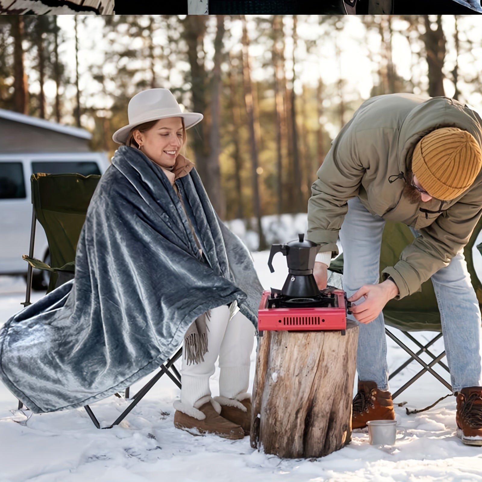 Zemra 12V Heated Car Blanket - Soft Flannel with Overheat Protection for Warmth on the Go 13