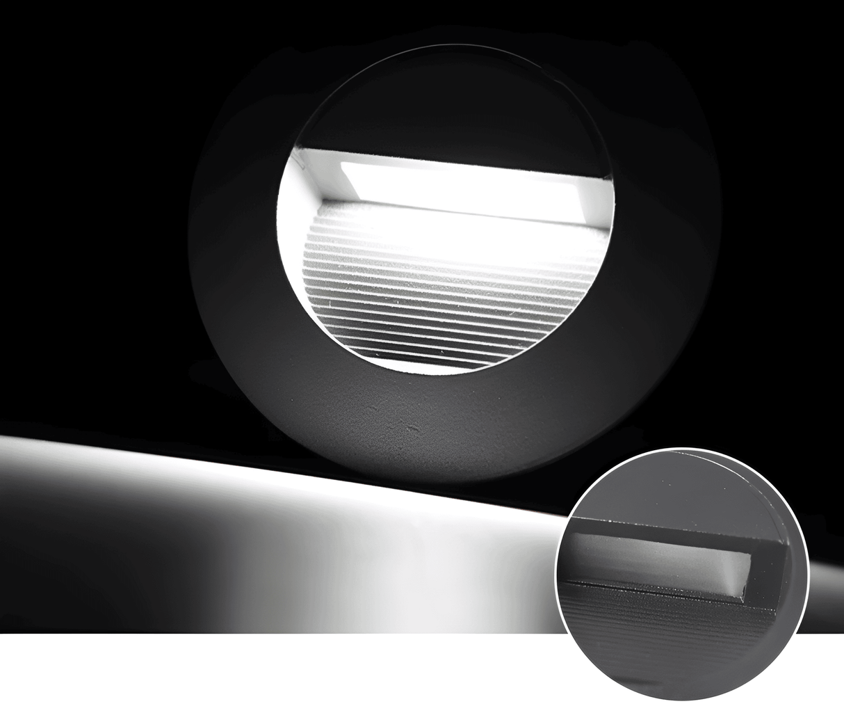 Orvalo | Round LED Outdoor Staircase Light with Soft Illumination – Energy-Efficient Lighting for Safety 15