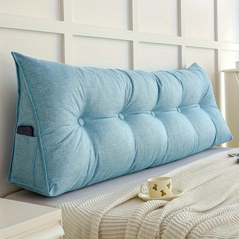 Zemra Triangular Wedge Pillow - Breathable Linen Back Support with Washable Cover for Ultimate Comfort 5