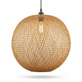 Handwoven Bamboo Pendant Light