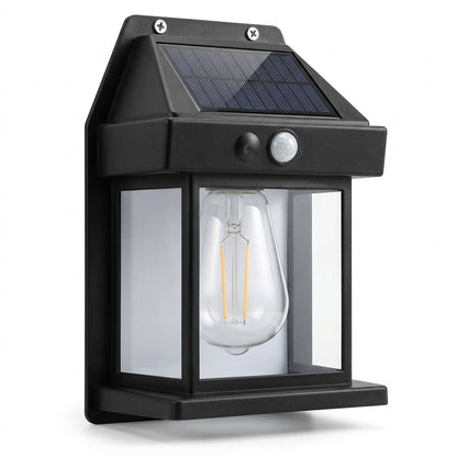 Classic Solar Lantern Wall Light with Motion Sensor