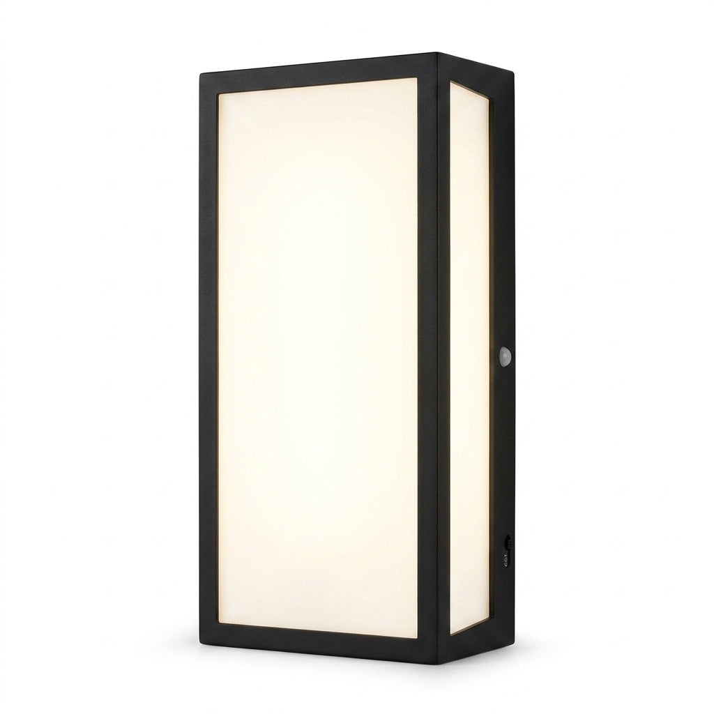 Contemporary Outdoor Wall Light with Motion Sensor & Color Modes