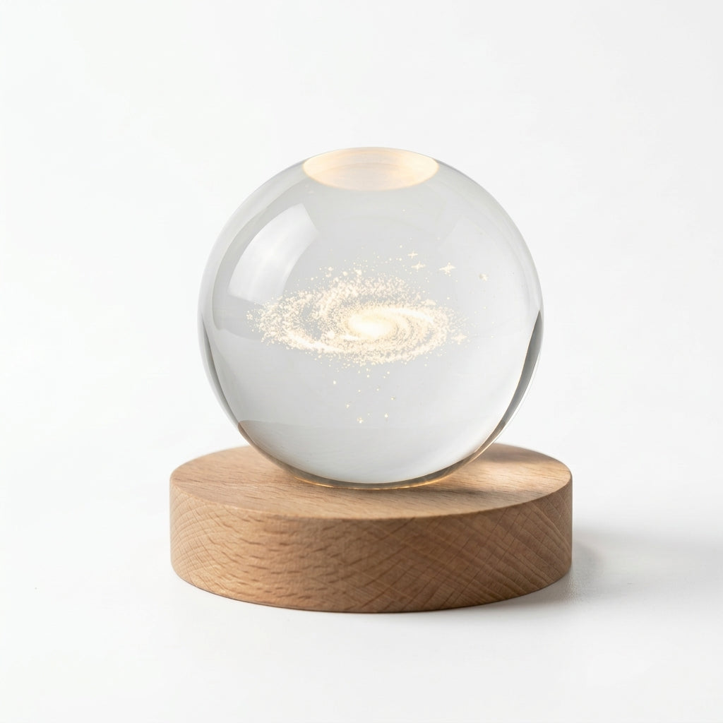 Cosmic Glow 3D-Engraved Universe Lamp