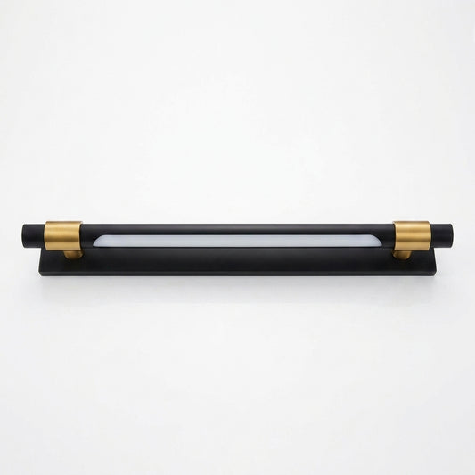 Elegant Black and Gold Vanity Light