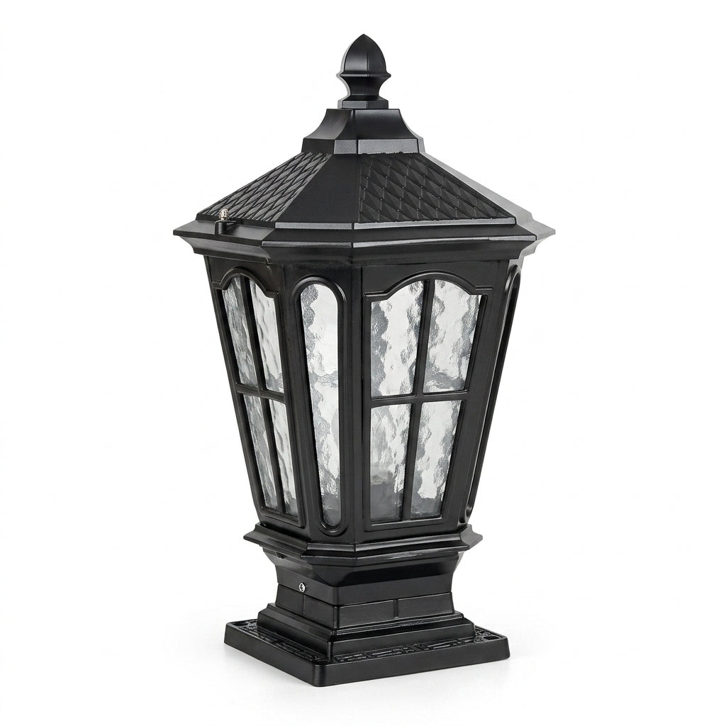 Elegant Stone Pillar Light Fixture