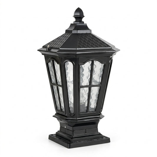 Elegant Stone Pillar Light Fixture