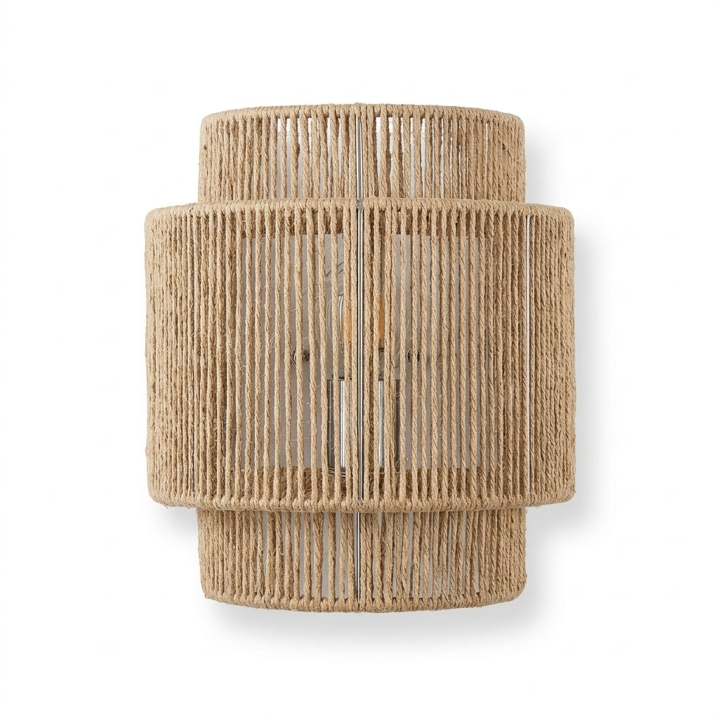 GlowNest Hemp Rope Wall Lamp