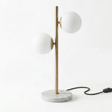 Brass Globe Modern Table Lamp
