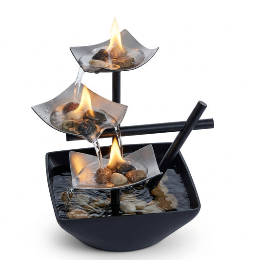 LeafGlow Leaf Cascade Fountain