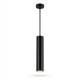 Sleek Matte Black LED Pendant