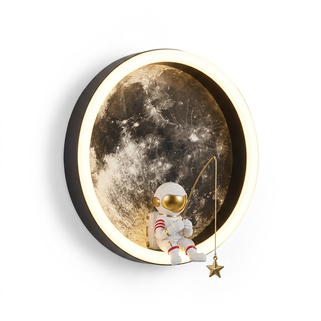 LunaGlow Astronaut LED Wall Lamp